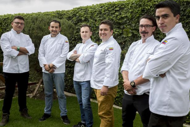 El equipo de chefs ecuatoriano en Bélgica