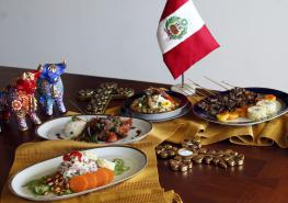 Platillos preparados en la residencia de la embajada de Perú en Ecuador. Foto: Vicente Costales/ Familia