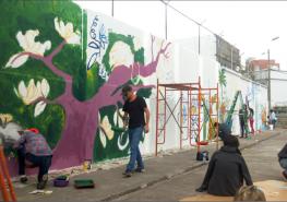 Artistas cercanos al barrio La Floresta participan en este Festival. Foto: Cortesía Festival Arupo
